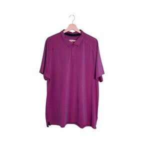 Rhone Polo Shirt Mens 2XL Purple Performance Stretch Golf Athletic 101346